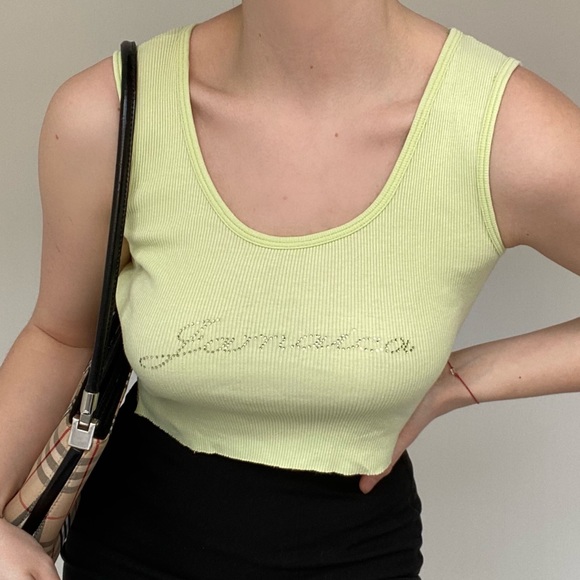 Jamacia Sequin Cropped Tank Top - Picture 5 of 5